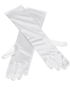 Elegante Hvite Lange Hansker - 38 cm