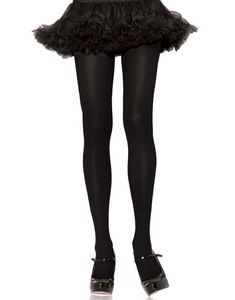 Svart Ensfarget Strømpebukse